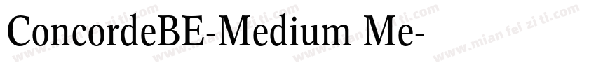 ConcordeBE-Medium Me字体转换